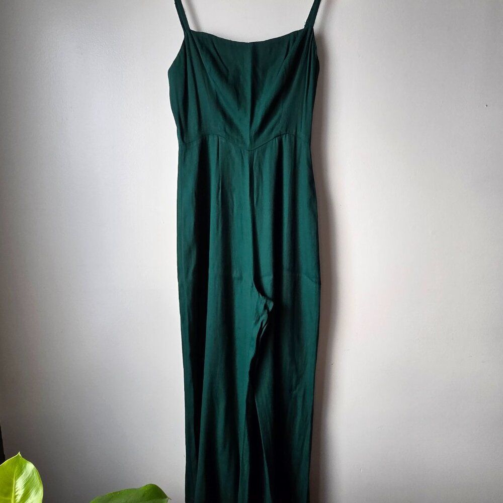 EUC REFORMATION VOGUE GREEN JUMPSUIT SIZE 4 WOMENS
